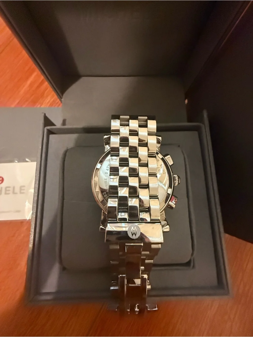 New  Michelle Silver sail watch MWO1C009001, Swiss movement Brand new never worn